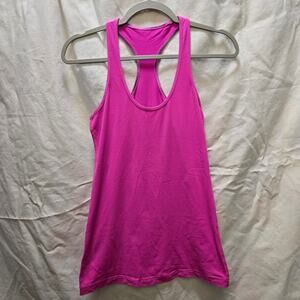 Lululemon hot pink racerback tank top running workout top